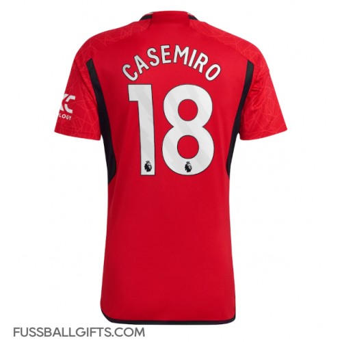 Manchester United Casemiro #18 Fußballbekleidung Heimtrikot 2023-24 Kurzarm